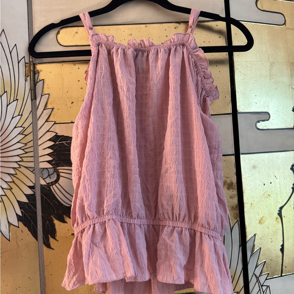 A. Byer Pink Ruffled Kids Romper - Picture 4 of 4